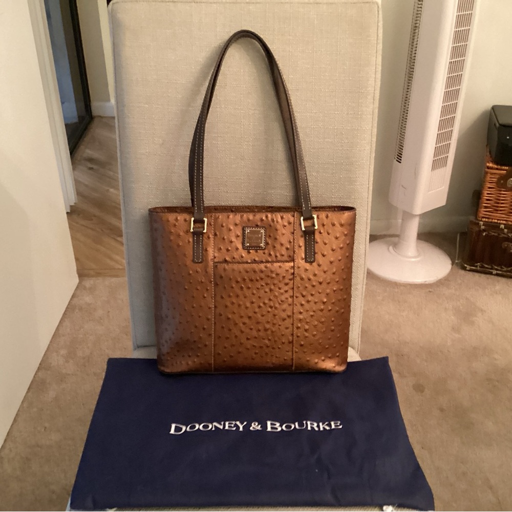 Dooney & Bourke Brown Ostrich Tote